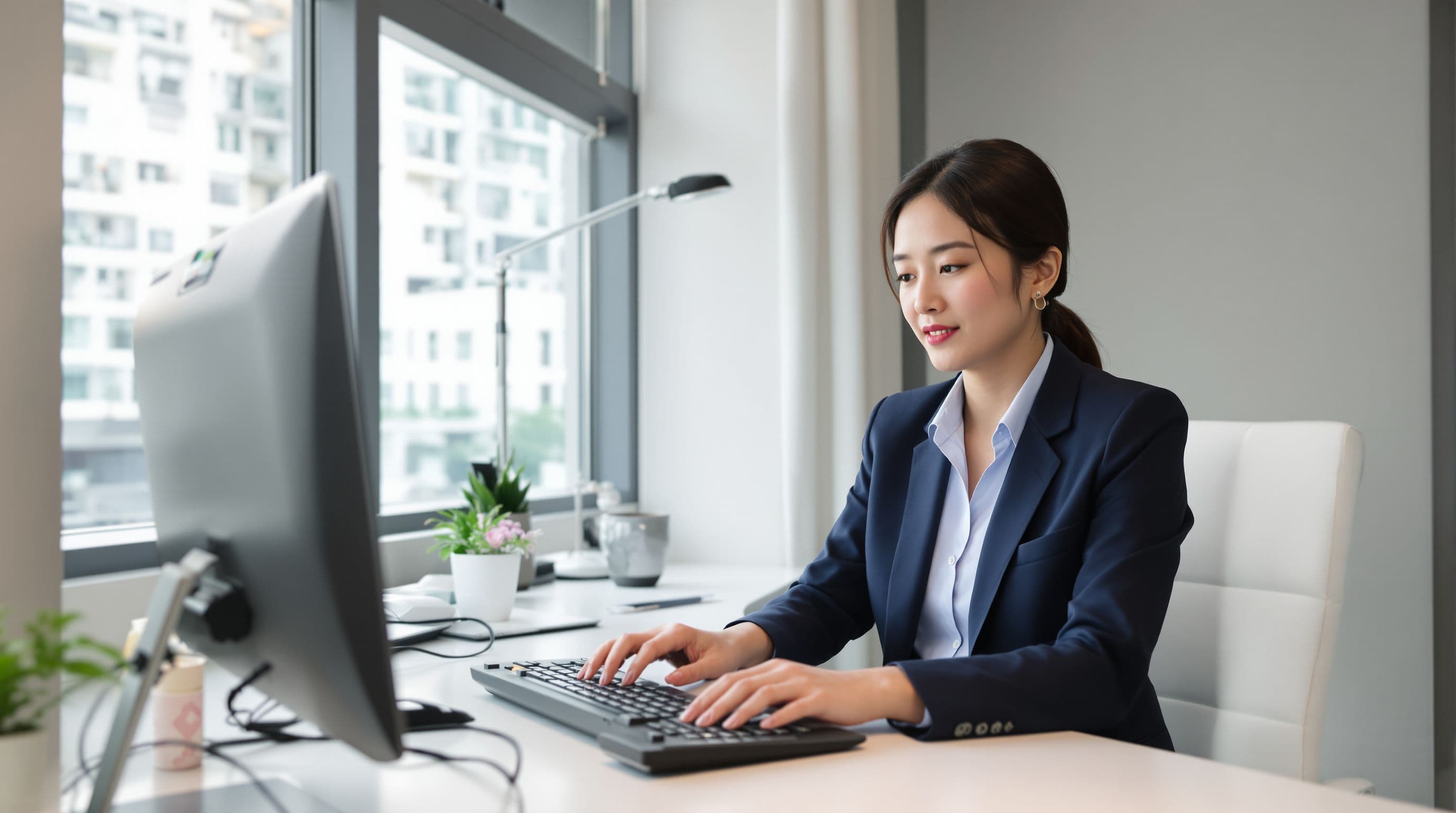 Data protection professional reviewing privacy documentation in a Singapore office